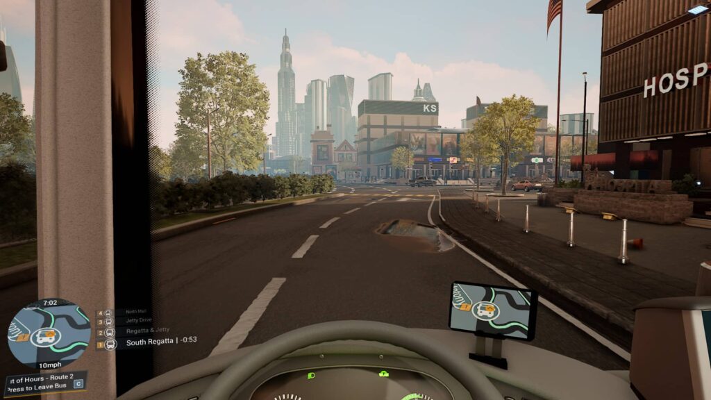Bus Simulator 21 - mrakodrap v dálce