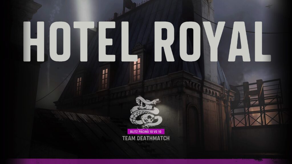 Call of Duty Vanguard - načítací okno mapy Hotel Royal