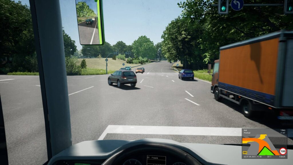 Fernbus Simulator - křižovatka