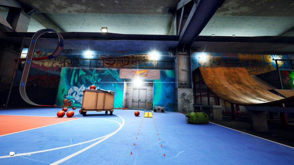 Hot Wheels Unleashed - herní prostředí skatepark