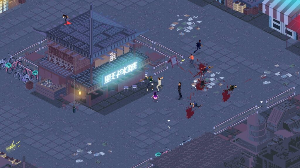 Kate: Collateral Damage - pixel art styl