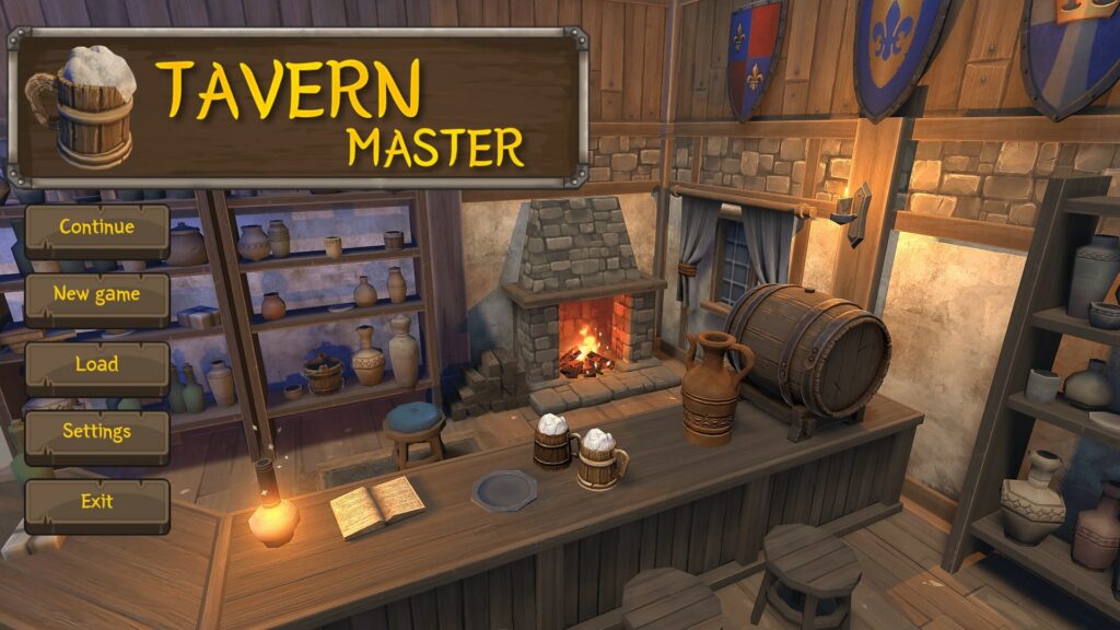 Tavern Master Hlavní obrazovka