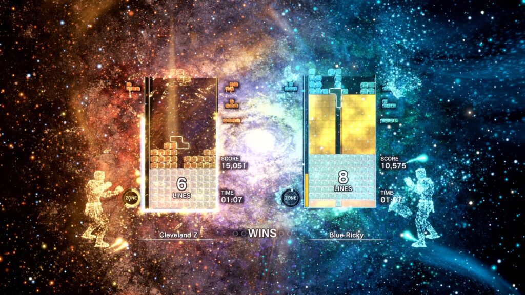 Tetris Effect Connected - dva hráči