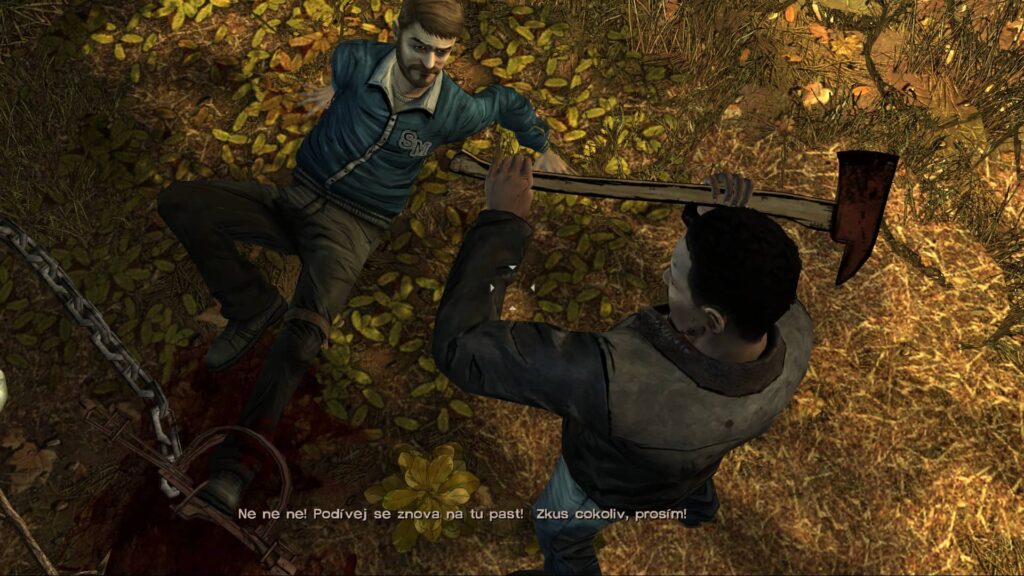 The Walking Dead useknutí nohy