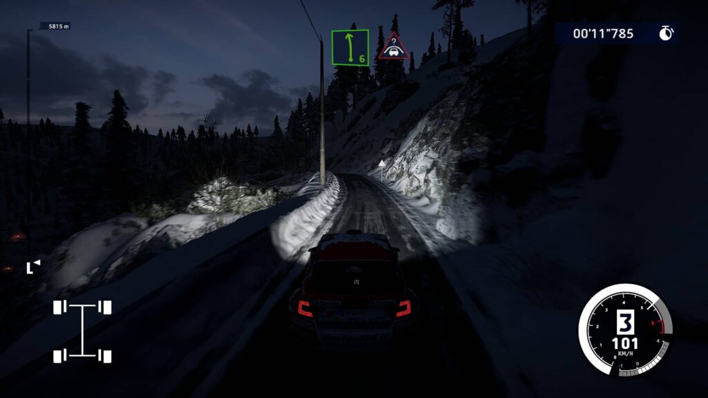 WRC 10 - závod v noci
