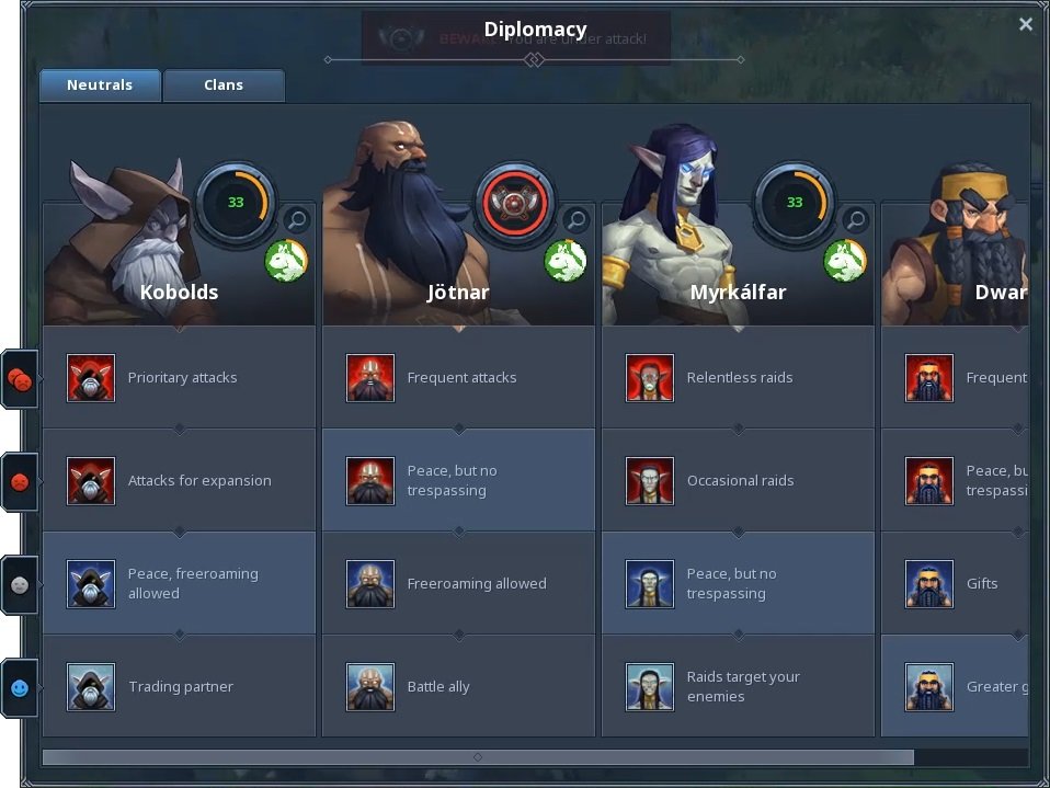 Northgard Diplomacy