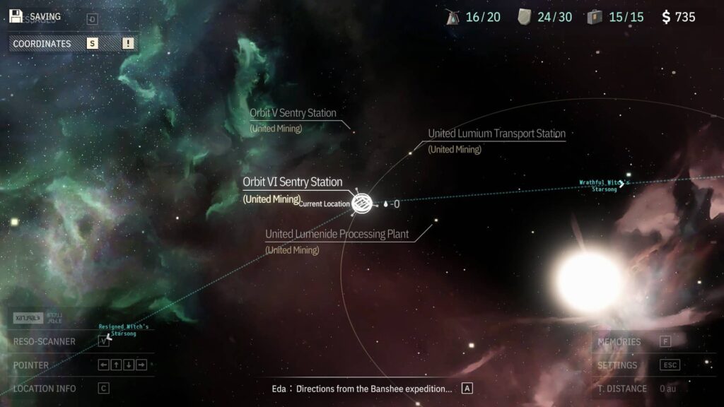 OPUS Echo of Starsong – mapa