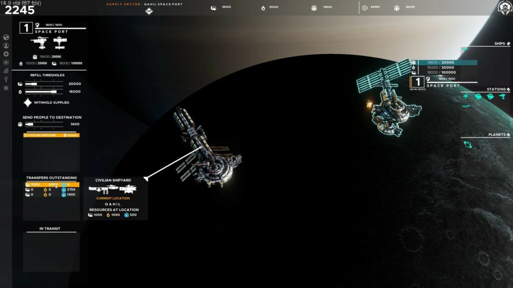 Falling Frontier base