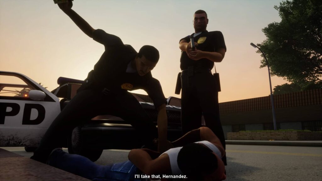 Grand Theft Auto: The Trilogy – Definitive Edition - policejni brutalita