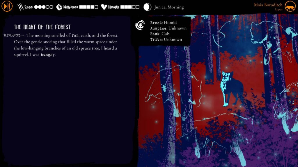 Heart of the forest nove staty pro Maiu jako vlkodlaka
