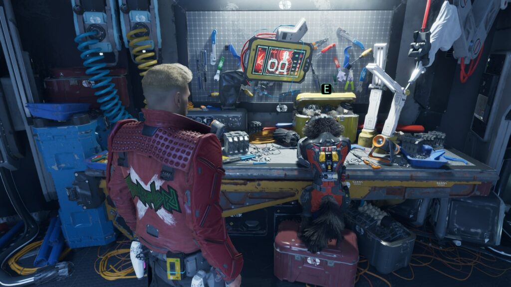 Marvel's Guardians of the Galaxy - interakce s Rocketem