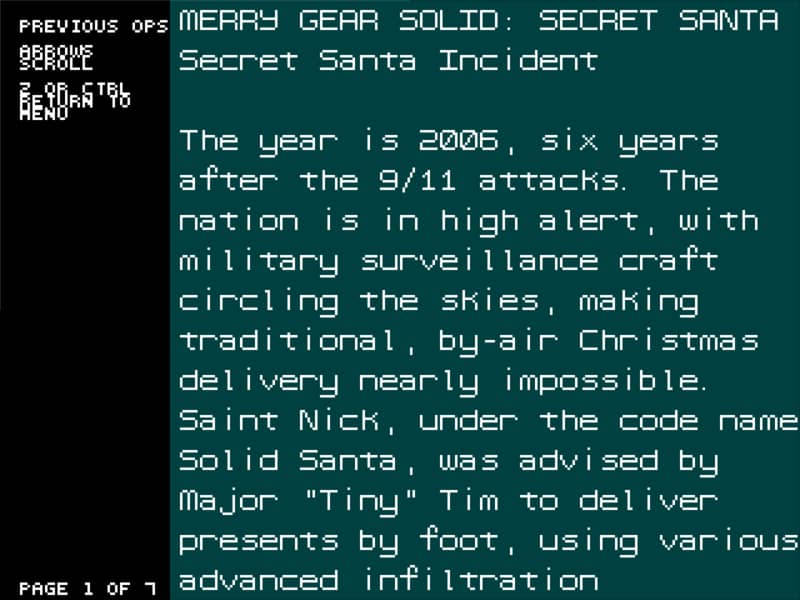 Merry Gear Solid – Příběh