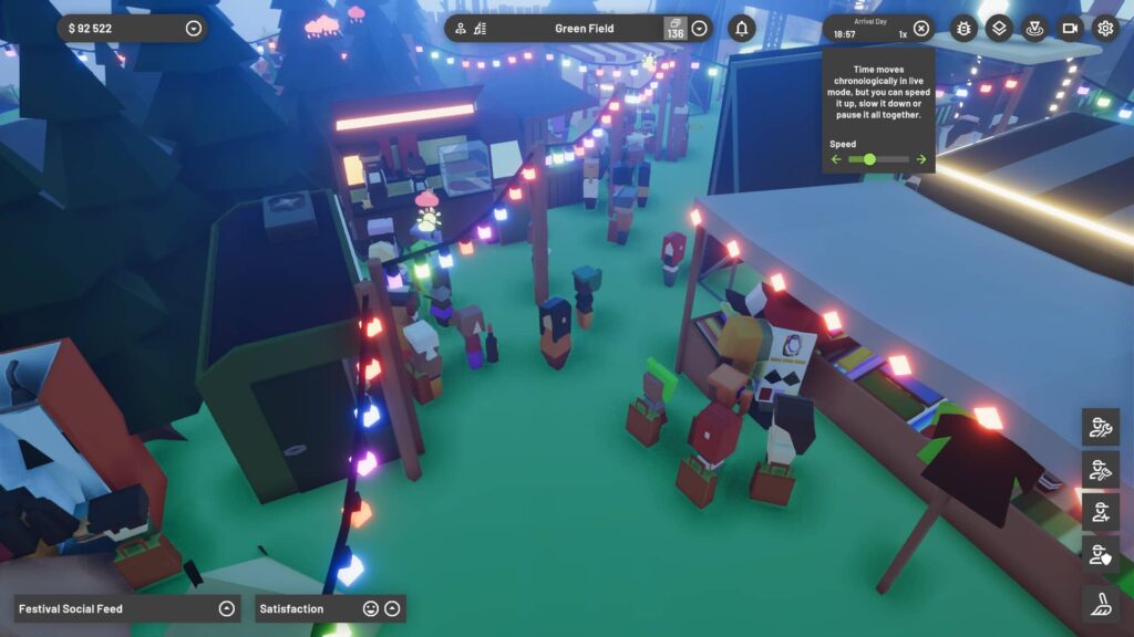 festival tycoon stánky