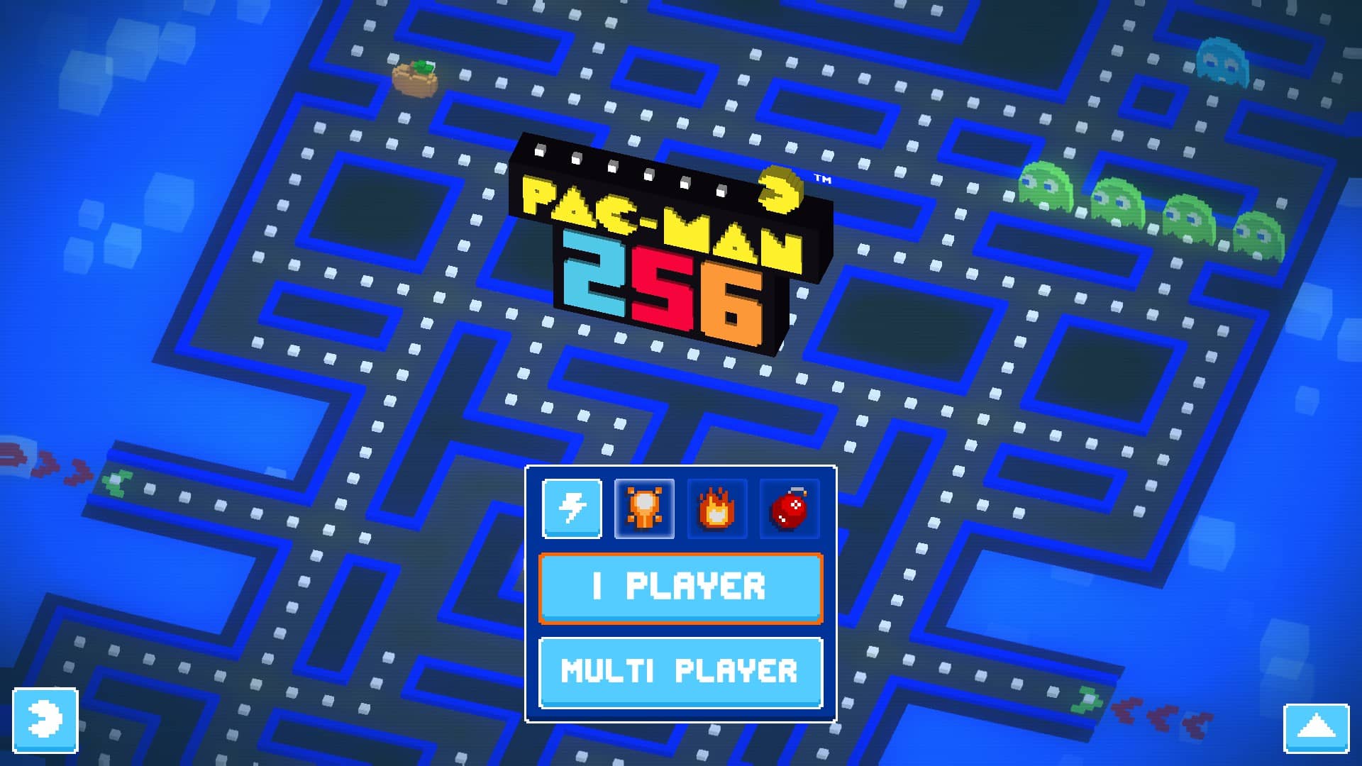 Pac-Man 256 – Menu