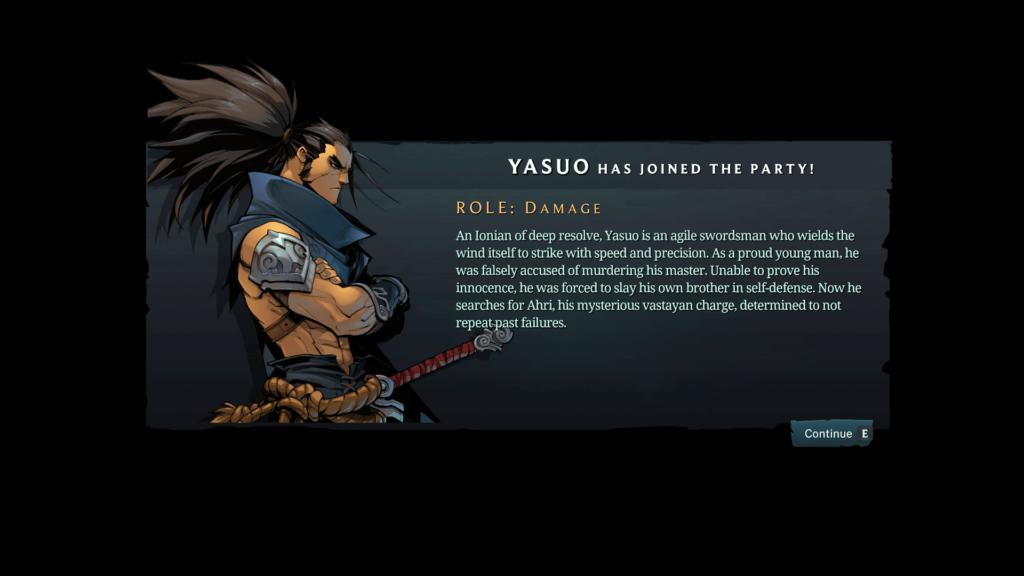 Ruined King: A League of Legends Story - yasuo joins team