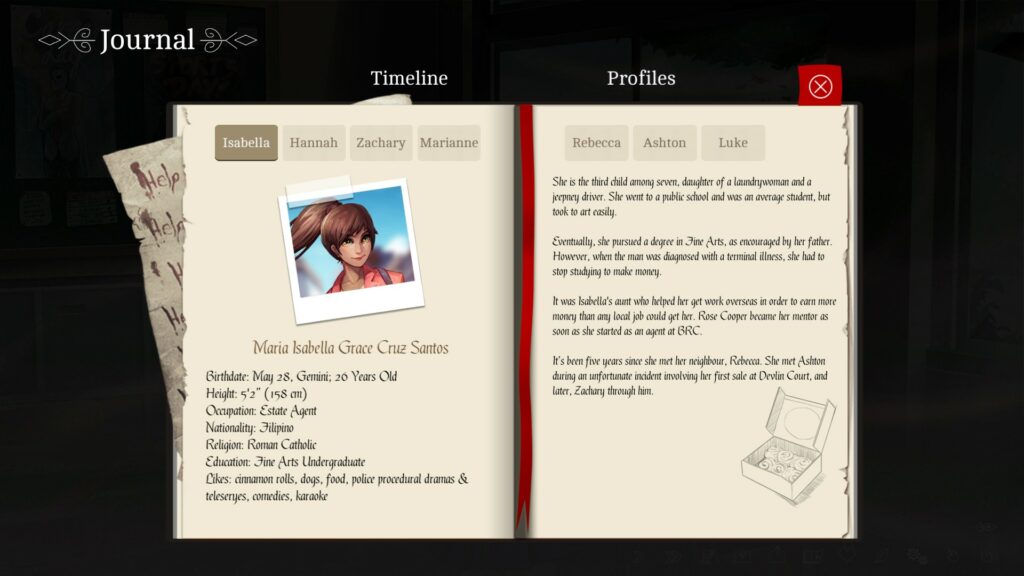 The Letter profil Bella