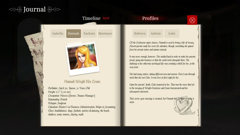 The Letter profil Hannah