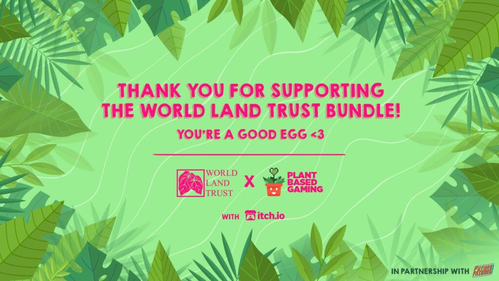 World Land Trust charity bundle – poděkování