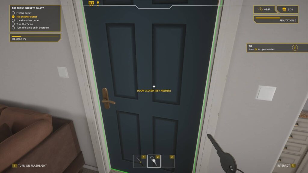 Electrician Simulator - klíč