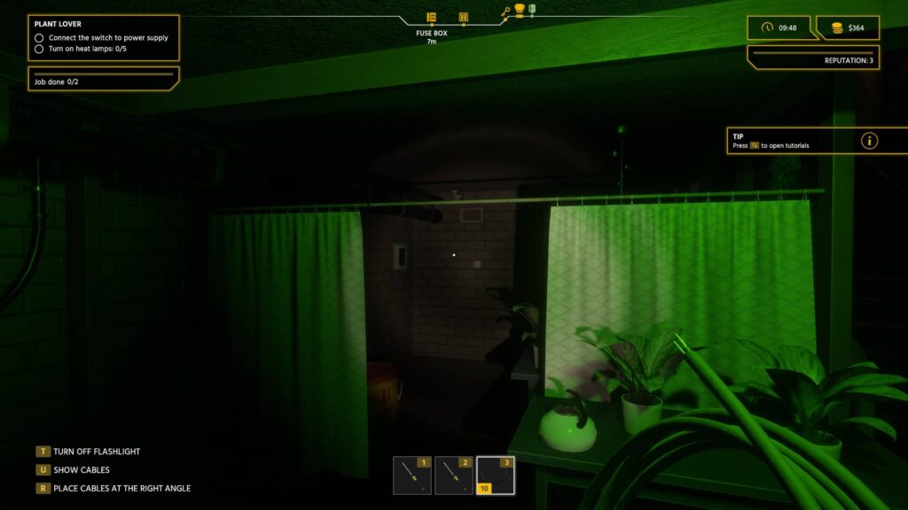 Electrician Simulator - lampička pro květiny