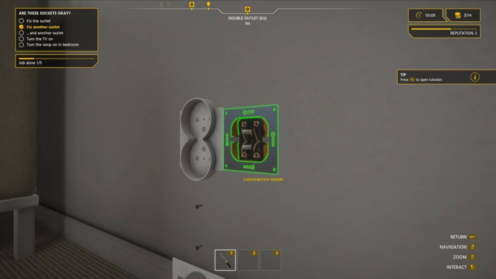 Electrician Simulator - zásuvka