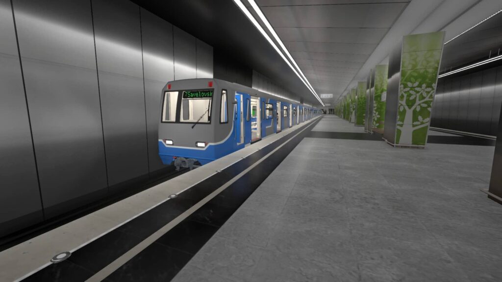 Metro Simulator - pohled na vlak