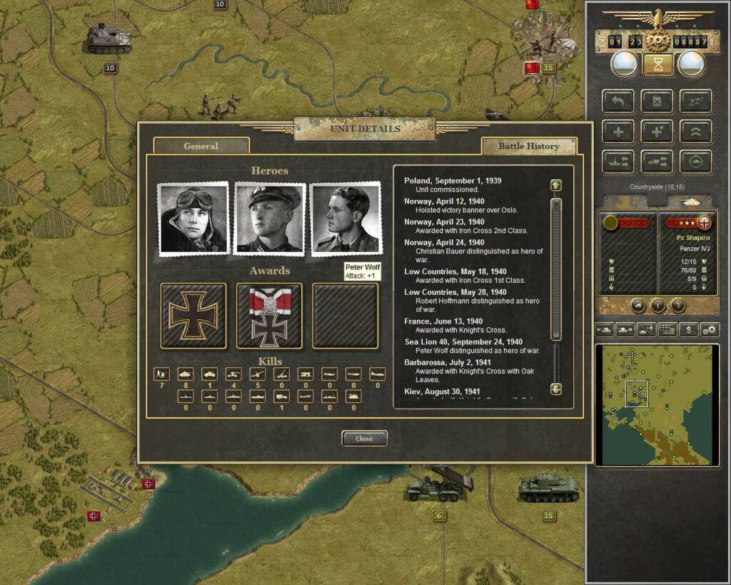 Panzer Corps Gold – hrdinové