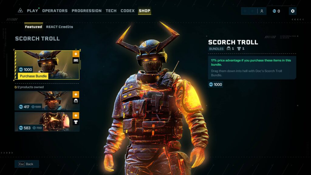 Tom Clancy's Rainbow Six Extraction – skin