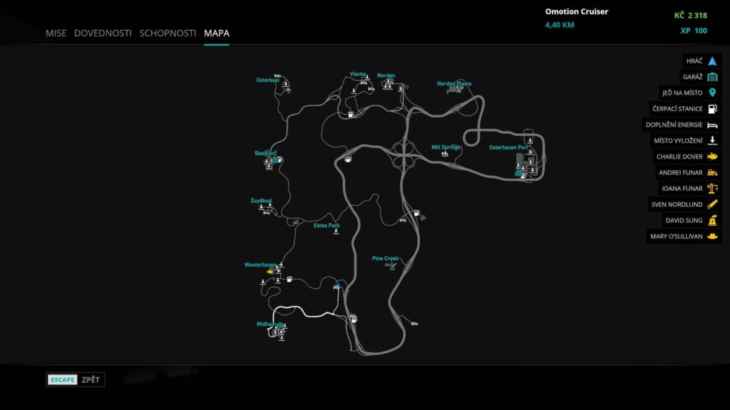 Truck Driver - mapa
