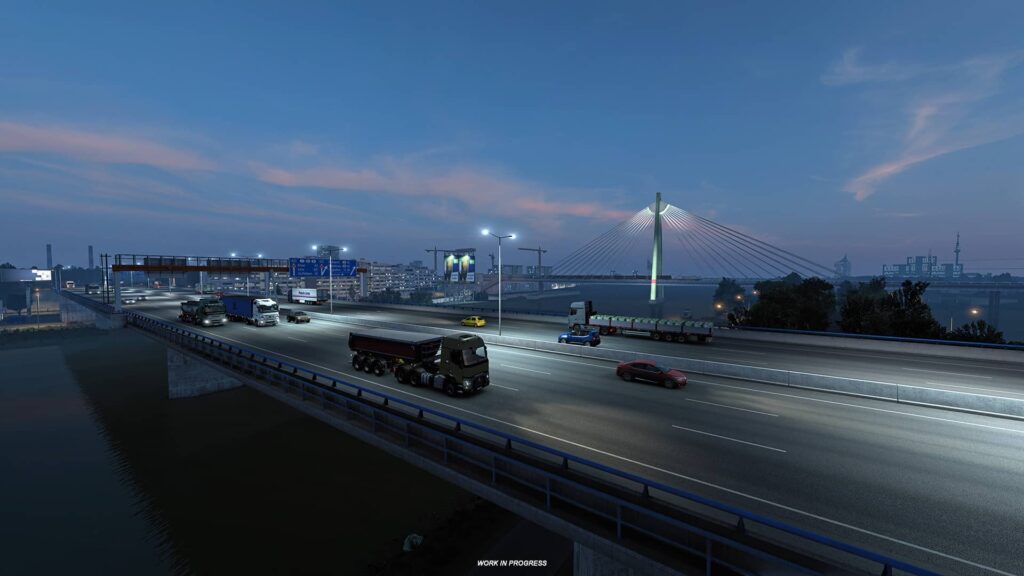 ETS2 - pohled na město Vídeň