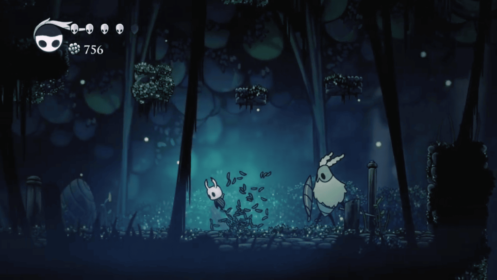 Hollow Knight - fight proti nejotravnejsimu enemy