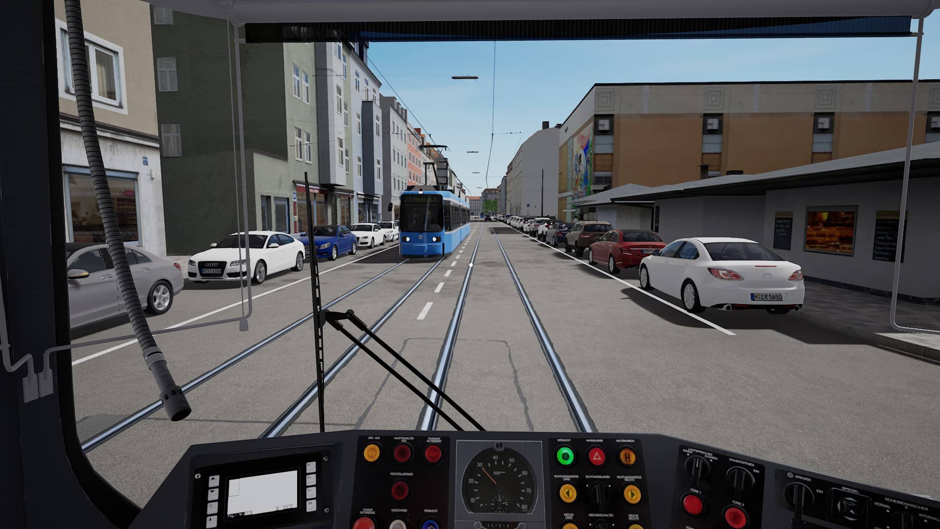 TramSim Munich - tramvaj v protisměru