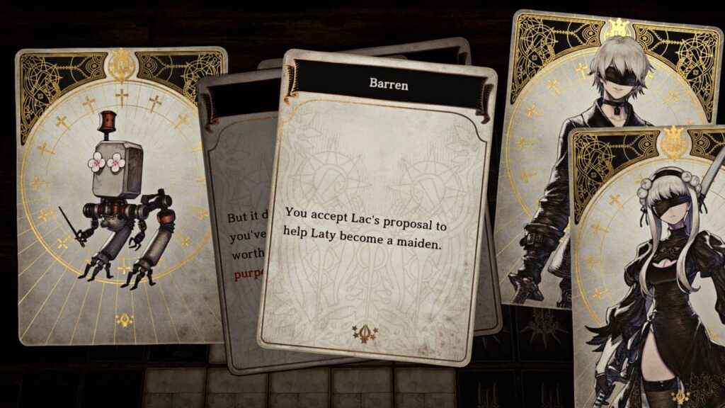 Voice of Cards The Forsaken Maiden – karty