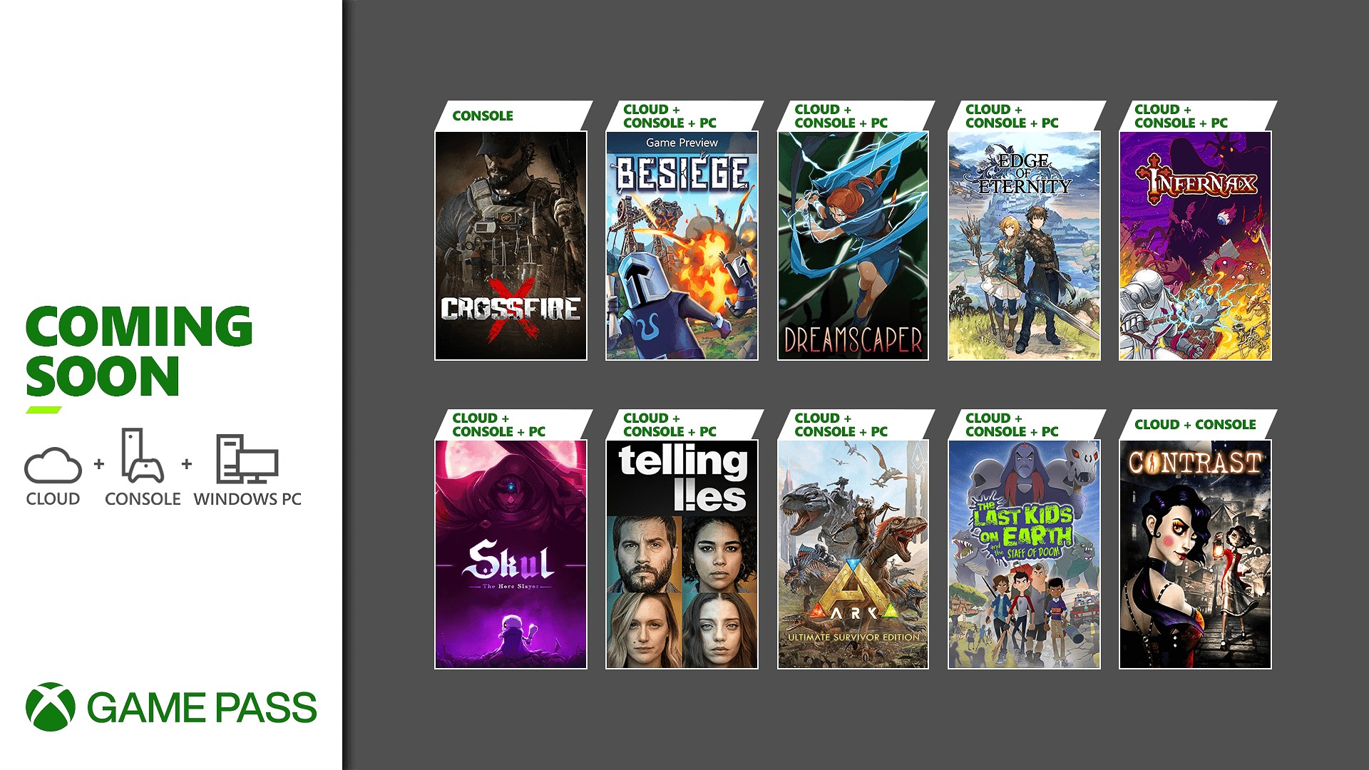 Xbox Game Pass Únor 2022