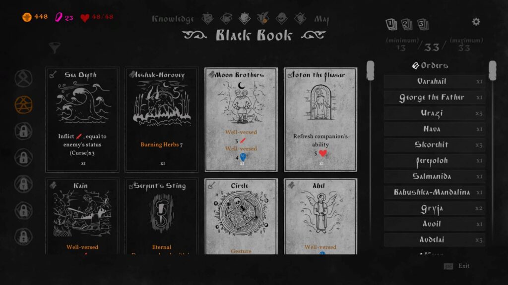 Black Book – sestavování karetního balíčku