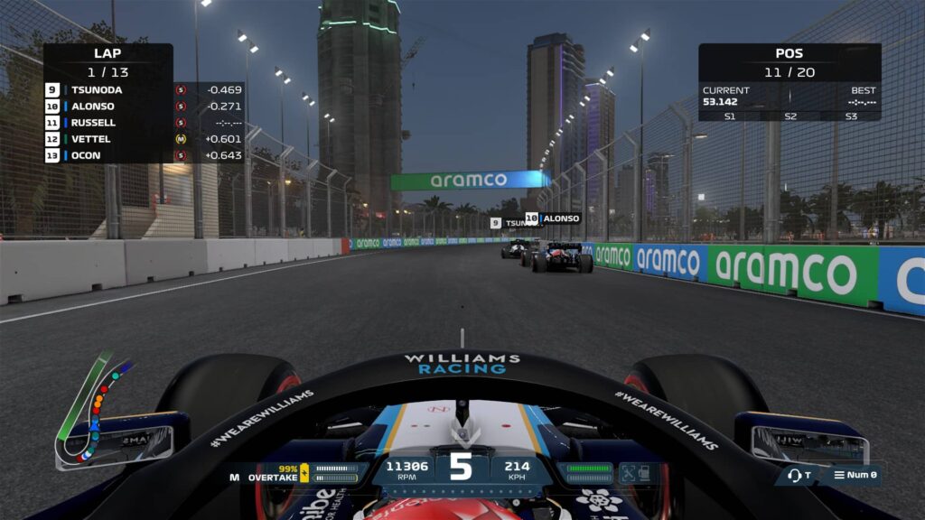 F1 2021 - noční závod