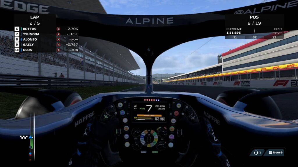 F1 2021 - pohled pilota