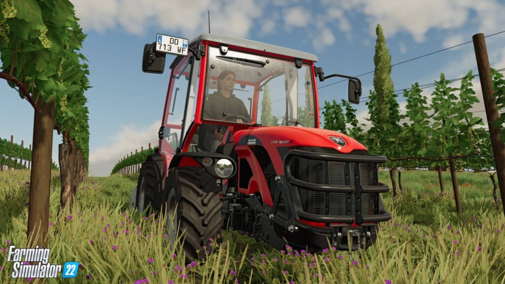 Farming Simulator 22 - červený traktor