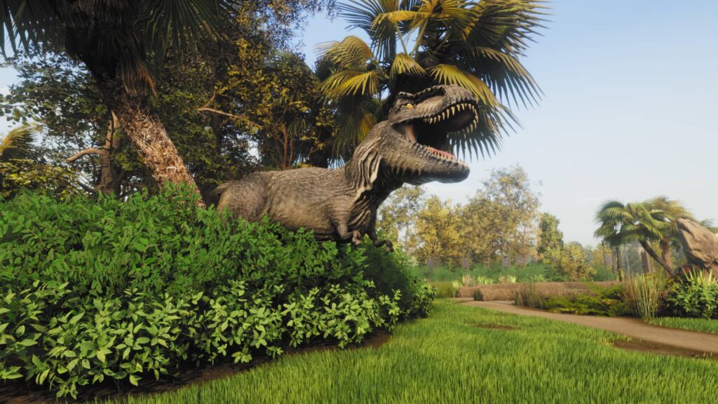 Lawn Mowing Simulator - dinosauří park