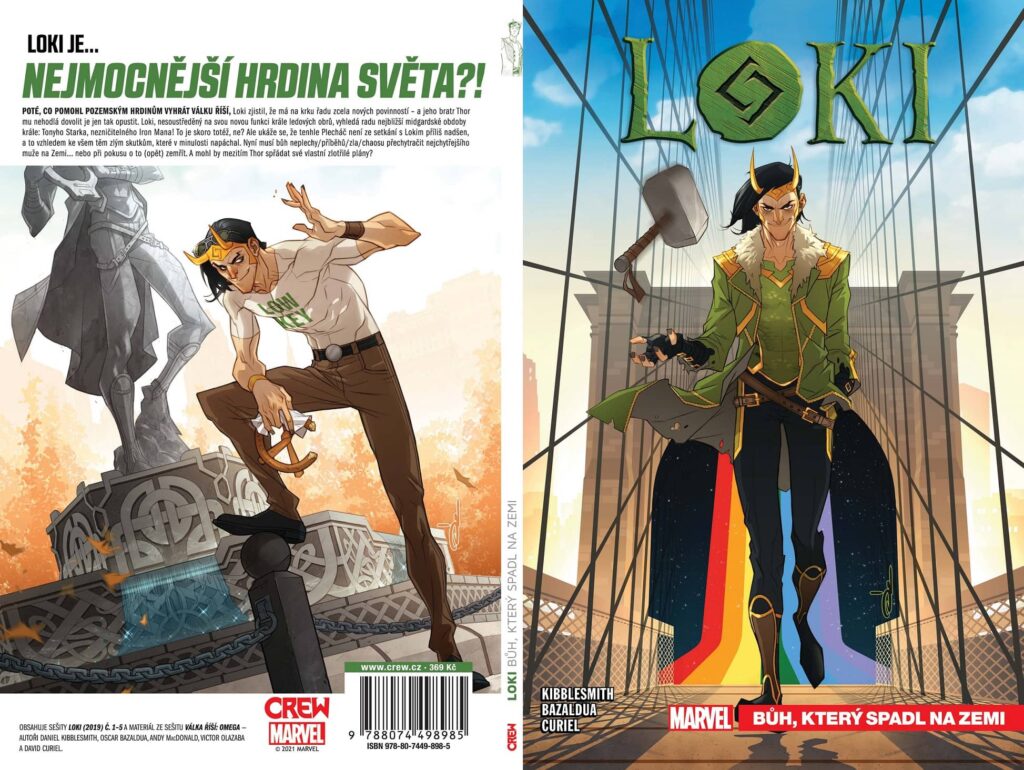 Loki Bůh, který spadl na Zemi – obálka