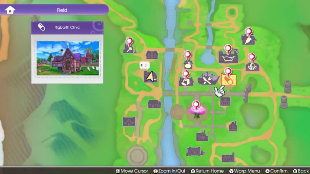 Rune Factory 5 – mapa města
