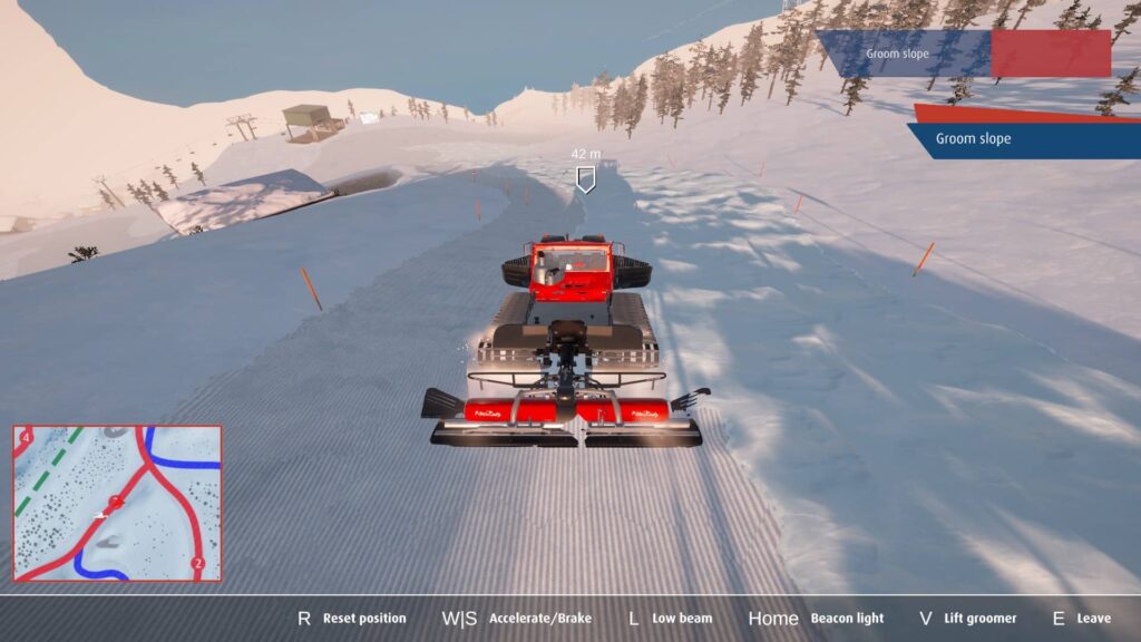 Alpine The Simulation Game - úprava sjezdovky