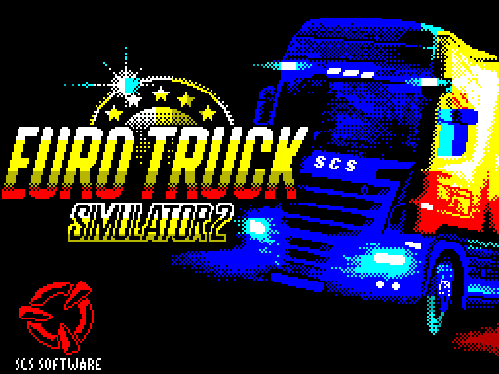 ETS2 ZX Spectrum Edition - náhledovka