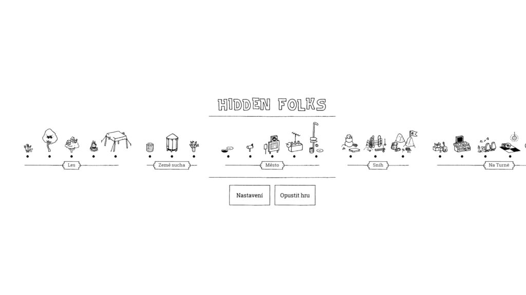 Hidden Folks - menu