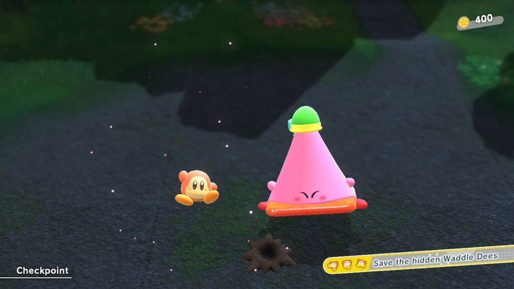 Kirby and the Forgotten Land – dopravní kužel