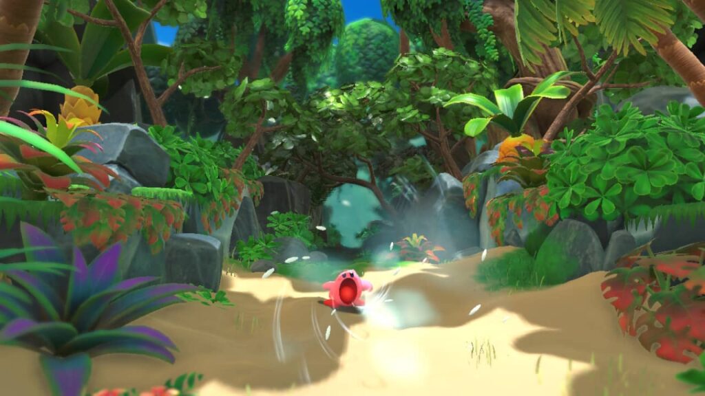 Kirby and the Forgotten Land – nasávání