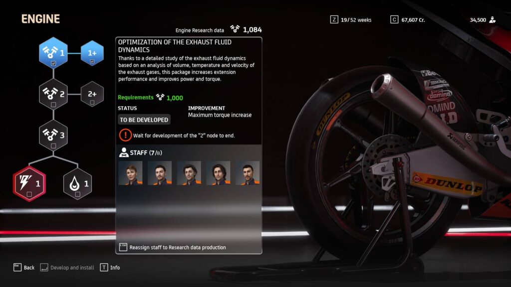 MotoGP 22 - vývoj motorky