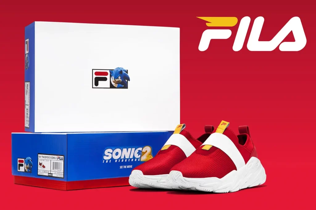 Sonic tenisky Fila – krabička