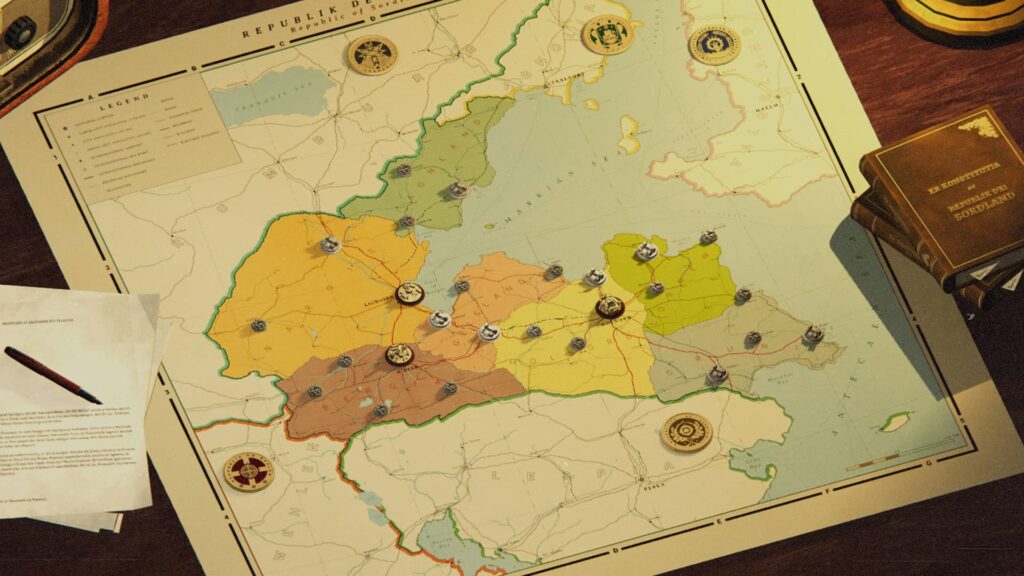 Suzerain – mapa