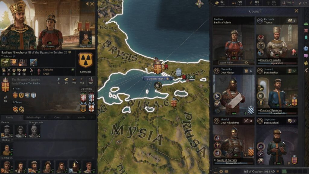 Crusader Kings III – Vaši rádci